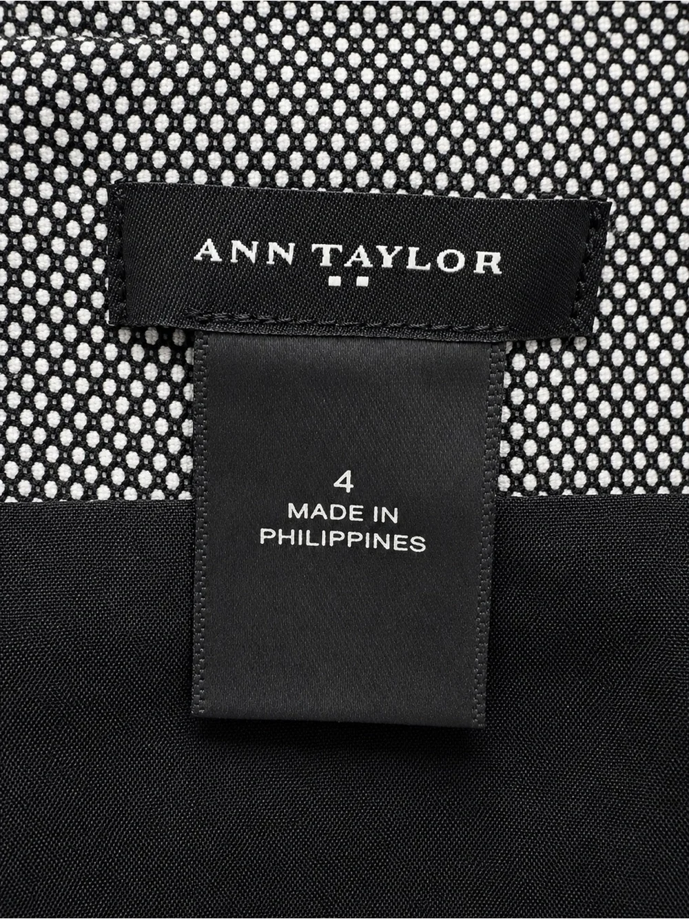 Women's Black With White Dots Tailored Pencil Skirt - Sleek Office Staple